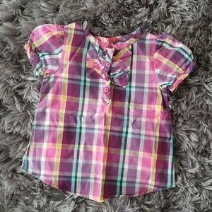 Toddler plaid top 3t